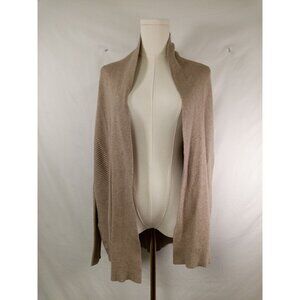 Rossi Women's Tan Knit Cardigan Duster Sweater Size Large